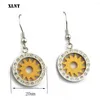 Dangle Earrings XLNT Vintage Ethnic Crystal Sunflower Drop For Women Female Anniversary Bridal Party Wedding Jewelry Ornaments