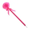 Cute Plush Fur Ballpoint Pen Students School Office Stationery Writing Tools JIAN