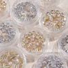Suggerimenti 120/240pcs Mini carino zircone strass nail art punte glitter luccicanti pietre di cristallo limpido gioielli in bottiglia per ornamenti fai -da -te b ciondoli b