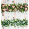 Decorative Flowers Wedding Props Simulation Silk Flower Row Wall El Shopping Mall Decoration Po Studio Pography Background