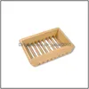 Other Home Garden Mtistyle Wooden Soap Dish Bamboo Mildewproof Drain Holder Drop Delivery Dhgh2