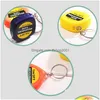 Tape Measures Mini 1M Measure With Keychain Small Steel Rer Portable Pling Rers Retractable Flexible Gauging Tools Dbc Drop Delivery Dhqya