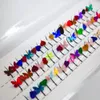 Ciglia finte Colore veterano Sferza individuale 3D Farfalla Cuore Glitter Estensione ciglia Decorazione sintetica naturale di alta qualità 230530