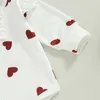 Kleding Sets Valentijnsdag Pasgeboren Baby Baby Meisje Kleding Set Hart Print Jarretel Rok Outfits Schattig