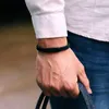 Bracelets porte-bonheur 2023 Bracelet fil rouge chanceux pour hommes 4mm chaîne de cordon en nylon détachable en acier inoxydable Braslet accessoires Hombre Pulseira