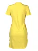 Основные повседневные платья LW Plus Размер повседневное платье O-образное леопардовое карманное фиолетовое платье колено платья летние короткие рукавы повседневная женская одежда