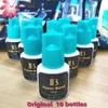 Verktyg Original 10bottles Korea ib iBeauty 0,5S lim snabbt torkande ögonfransförlängningar lim Blue Cyan Cap 5 ml Falskt ögonfranslim GLUT SHOP