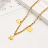 Brand Designer Classic Style Double G Letter Necklace Classic Wedding Women Fashion Simple Jewelry