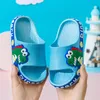 Slipper Söta barn Summer Slippers Eva Non-Slip Soft Cartoon Dinosaur Slippers For Kids 230530