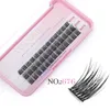 DIY Eyelash Extension Mixed Lashes Cluster Extensions Natural Look 3D Effect Black individuella falska ögonfransar 36st.