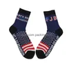 Party Favor Lets Go Brandon Trump Chaussettes 2024 Élection américaine Drôle Chaussette Hommes Et Femmes Coton Bas Drop Delivery Home Garden F Dhtrf