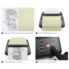 Pochoirs Nouveaux tatouages de transfert de tatouage Copie de la machine A4 Dessin thermique Pochier Maker Copier Machine Transfert Papier Papier Papier en carbone Supplies