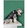 Dog Apparel Winter The Doggy Face Designer Clothes 90% Duck Down Vests For Small Medium Dogs Thicken Warm Pet Coat Soft Windproof Pu Dhggy