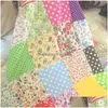 Fabric And Sewing 50X50 Cm Square Cotton Cloth Small Floral Plain Weave Printed Diy Handmadework Needlework Home Decoration Vt14811 Dhvra