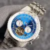 Silberne Uhr, automatische mechanische Freizeituhren, Herren-Armbanduhr, 43 mm, modische, klassische Business-Armbanduhr, Edelstahlgehäuse, Montre De Luxe