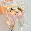 Flores decorativas Caixas de banho floral sabão com sabão de rosa Pétalas de flores Total em caixa de presente para picaretas de outono e sprays