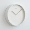 Horloges murales nordique moderne minimaliste horloge Ins salon lumière luxe silencieux métal mode personnalité blanc