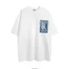 Rhude Hommes T-shirts New Crack Letter Box Impression Col Rond À Manches Courtes 2023 Printemps Et Été Hommes Et Femmes Lâche T-shirt Décontracté