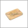 Other Home Garden Mtistyle Wooden Soap Dish Bamboo Mildewproof Drain Holder Drop Delivery Dhgh2