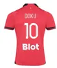 2023 2024 Stade Rennais Soccer Jerseys Rennes Terrier Bourigeaud Kamaldeen Kalimuendo Gouiri Maillots De Foot 23 24 Doku Tait Football Shirt Men Kid Kit