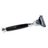 Blade iRAZOR Classic - Maquinilla de afeitar manual para hombre, afeitadora para depilación, mango esmaltado negro con hoja de 3 capas