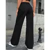 Womens Jeans Vintage Hole Straight Women Baggy Casual Washed Solid Loose Denim Trousers Fashion Ripped High Waist Wide Leg Pants 230530