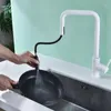 Кухонные смесители с двойным режимом для водяного мытья раковина раковина из нержавеющей стали белая вытяжка