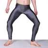 Pantalons pour hommes brillant été printemps grande taille Leggings pantalons de survêtement hommes sport maillots de bain serré élastique Fitness pantalon