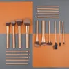 Brushes Rose gold brushed full set of makeup brush powder blush eye brush high gloss brush beauty tools makeup artist dedicated brush