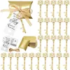 20 stcs bruiloft geschenken sleutel fles opener snoepdozen vintage roségouden sleutelopener voor bruiloftsfeestdecoratie geschenken gunsten