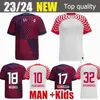 22 23 24 NKUNKU SILVA Soccer Jersey TROISIÈME 22 23 24 Chemises de football HAIDARA OLMO SZOBOSZLAI Poulsen Klostermann OPENDA LAIMER XAVI Hommes Hommes Enfants Kits Top