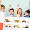 Kinderspielzeug-Aufkleber, 612 Blatt, DIY-Baufahrzeug-Puzzle-Aufkleber, zum Basteln Ihres eigenen LKW, zum Zusammenbauen von Puzzle-Partygeschenken für Jungen und Mädchen, 230530