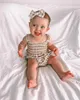 衣類セット0-2yrs新生児の女の子格子縞の服の衣装カジュアルノースリーブベストショーツヘッドバンドサマーベイビーセット