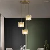 Hangende lampen Noordelijke fel heldere moderne ledlichten levende eetkamer slaapkamer bar hall villa el trappen indoor verlichting