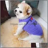 犬のアパレル6色のパパやママの子犬のシャツのような服を着た小さな犬Tシャツコットンペット用品アウトウェア卸売DHG01