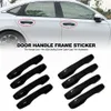 Nieuwe 4 Stuks Auto Deurklink Frame Sticker Voor Honda Civic 11th 2022 Auto Styling Glossy Black Cover Catch Cap trim Accessoires