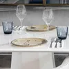 Plattor Retro Ceramic Plate Creative Distressed Western Steak Dish Dining Table Desktop Fruit Sallad European Kök Bordartiklar