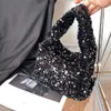 Modemerk totes casual en pure kleuren kussentassen met glitters decoratie