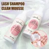 Brushes Natuhana 60ml Eyelash Extension Shampoo Mousse False Eyelashes Glue Accessories Lash Cleaning Foam No Stimulation Makeup Tools