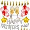 Décoration de fête Happy Fathers Day Balloon Set Lettre Aluminium Film Colorf Ballons En Latex Gonflable Air Toy Vt Drop Delivery Accueil G Dhzus