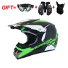 Capacete de motocicleta de motocross universal fora da estrada ATV Correios Capacetes Racing Motor Bike Capacette com óculos de máscara de máscara presentes