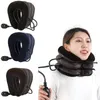 枕ネックストレッチャーインフレータ可能なエアネックトラクション装​​置デバイスソフトネック頸部襟枕鎮圧ストレス疼痛緩和トラクター