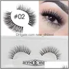 Other Household Sundries 100% Mink Eyelashes Wispy Fluffy Fake Lashes 3D Makeup Big Volume Crisscross Reusable False Extensions With Dhgat
