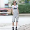 Combinaisons pour femmes 2023 Modis Denim Shorts Cinq pantalons Version coréenne des bretelles de grande taille en vrac Section mince Blanc S-5XL