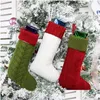 Juldekorationer Strumpa Kid Presentväska Xmas Sock Candy Tree Pendant Ornament Party Decoration DBC Drop Delivery Home Garden FES DH239