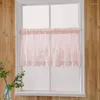 Curtain Kitchen Coffee Small Fresh Finished Wear Rod Hanging Cloth Lace Hem Bedroom Home Short