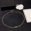 2023 Designer per le donne Collane con ciondolo di lusso a forma di cuore perla Collana girocollo in oro lettera ccity Accessori gioielli classici 3734