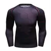 Men's T-Shirts Exercise Men's Bodybuilding Fitness T Shirt Man 3D Print Long Sleeve Quick Dry Compression Shirt Stretch Sports Running Gym Tops J230531