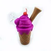 Ice cream cone silicone water bongs oil rig kit dab rig smoking percolator bubbler tobacco pipes hookah shisha with thick glass bowl vape DHL