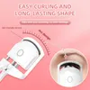 Borstar 1 PC Professional Electric uppvärmd ögonfrans Curler Snabbt uppvärmning Portabla laddning Ögonfransar Klipptemperaturkontroll Makeup Tools